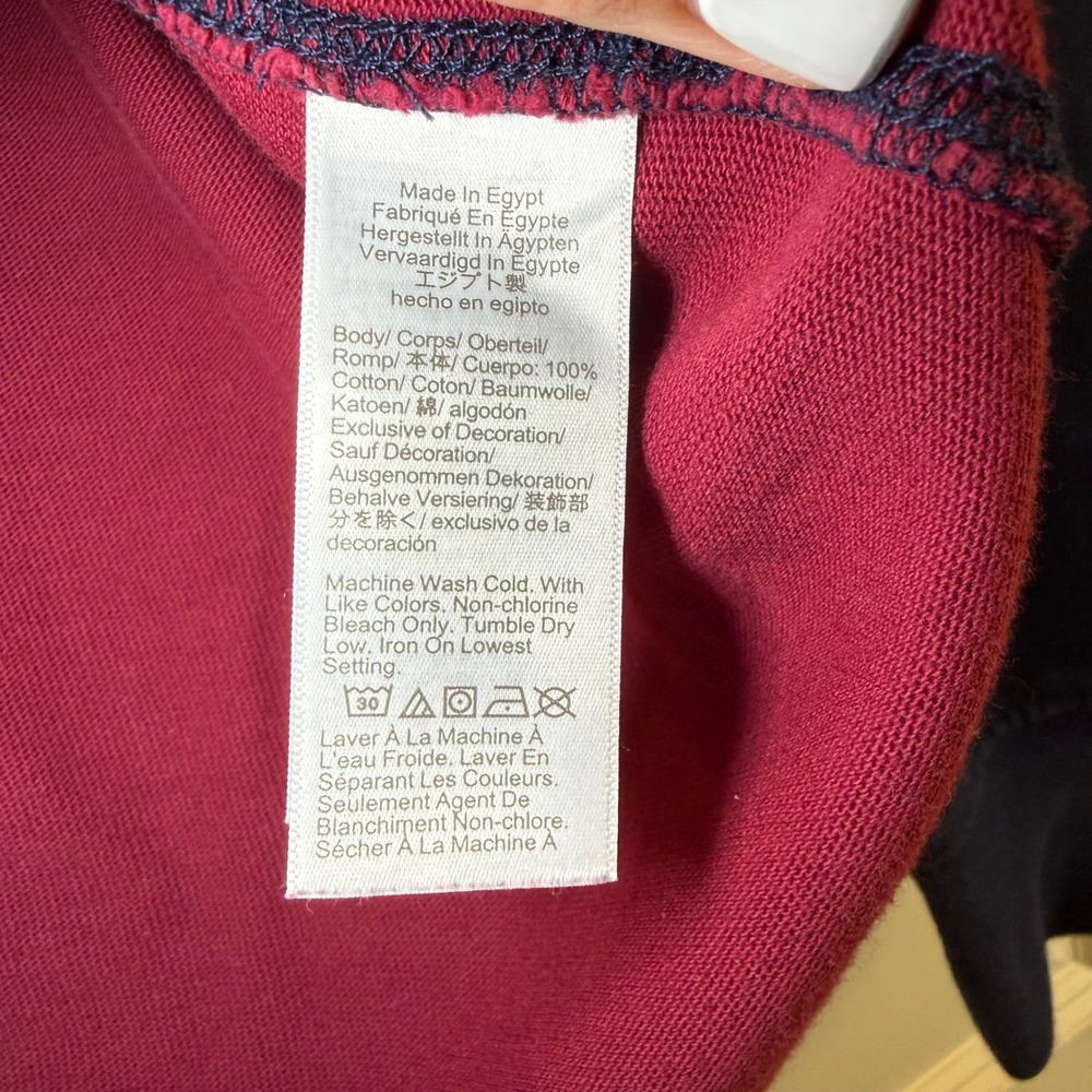 J Crew Mens Rugby Shirt‎ Long Sleeve Color Block Collared Size M - Picture 9 of 10